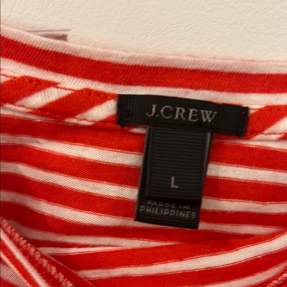 Red and White Striped Women's Top - Picture 3 of 3